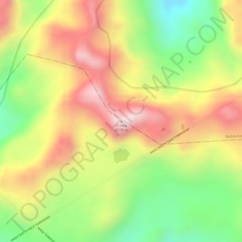 Chiles topographic map, elevation, terrain