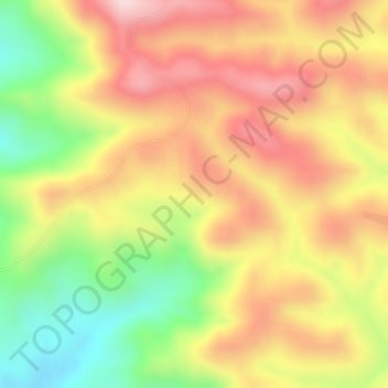 Kofele topographic map, elevation, terrain