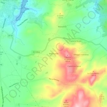 Malchisana topographic map, elevation, terrain