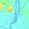 Muang Khong topographic map, elevation, terrain