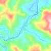 Coula topographic map, elevation, terrain