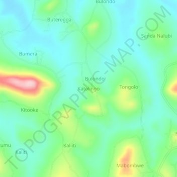 Katolingo topographic map, elevation, terrain