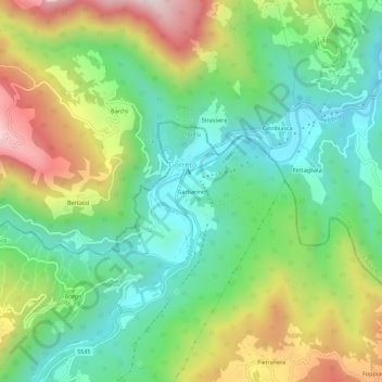 Garbarino topographic map, elevation, terrain