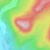 Bull Mountain topographic map, elevation, terrain