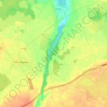 Aasukalda topographic map, elevation, terrain