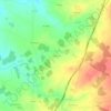 La Mulnière topographic map, elevation, terrain
