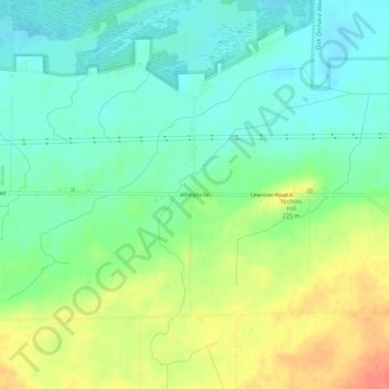 Wheatville topographic map, elevation, terrain