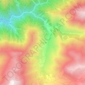 Demirkapı topographic map, elevation, terrain