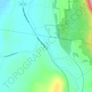 Weed Mines topographic map, elevation, terrain