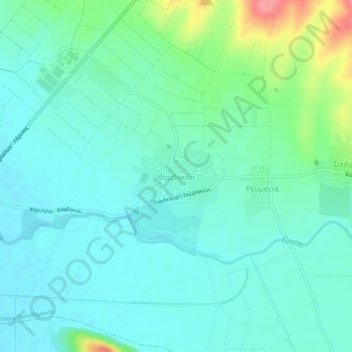 Vamvakou topographic map, elevation, terrain
