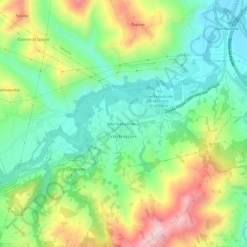 Villa Scaricamazza topographic map, elevation, terrain