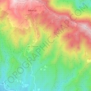 Loma de los Pascuales topographic map, elevation, terrain