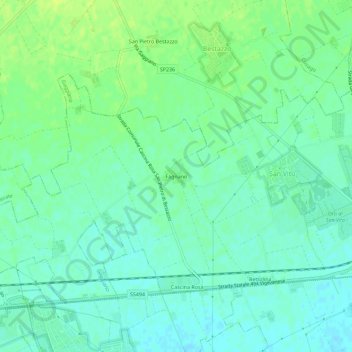 Fagnano topographic map, elevation, terrain