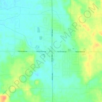 Dorr topographic map, elevation, terrain