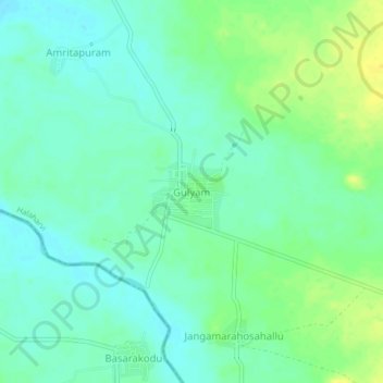 Gulyam topographic map, elevation, terrain