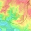 Temple Newsam topographic map, elevation, terrain