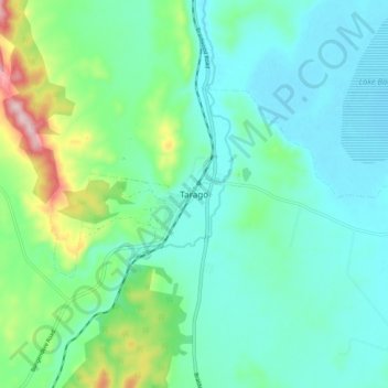 Tarago topographic map, elevation, terrain