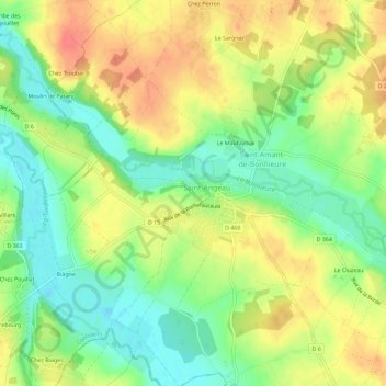 La Barraude topographic map, elevation, terrain