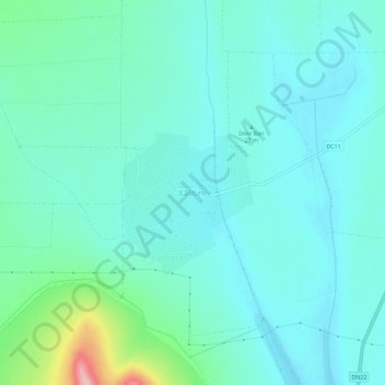 Lăstuni topographic map, elevation, terrain