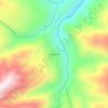 Kantewu topographic map, elevation, terrain