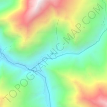 Kuno topographic map, elevation, terrain