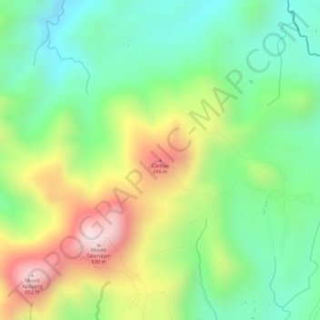 Cariliao topographic map, elevation, terrain