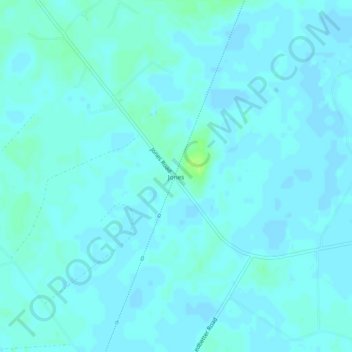 Jones topographic map, elevation, terrain