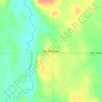 Valcanton topographic map, elevation, terrain