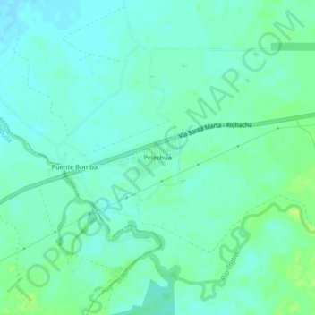 Pelechua topographic map, elevation, terrain