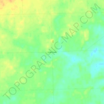 Lime Creek topographic map, elevation, terrain