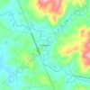 Pedregulho topographic map, elevation, terrain