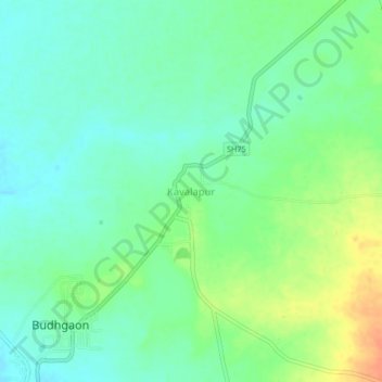 Kavalapur topographic map, elevation, terrain