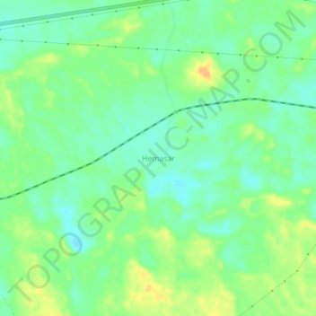 Hemasar topographic map, elevation, terrain