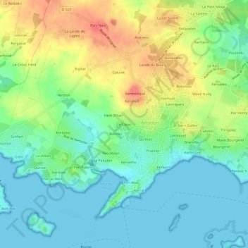 Le Clayo topographic map, elevation, terrain