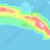 Brenton on Sea topographic map, elevation, terrain