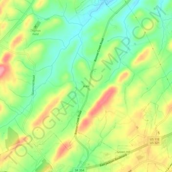 Hale topographic map, elevation, terrain
