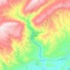 Halbun topographic map, elevation, terrain