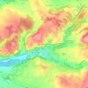 Boucharin topographic map, elevation, terrain