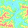 Hitchins topographic map, elevation, terrain