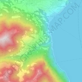Xino topographic map, elevation, terrain