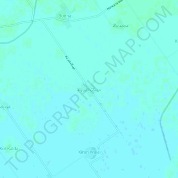 Jhangar Hakim Wala topographic map, elevation, terrain