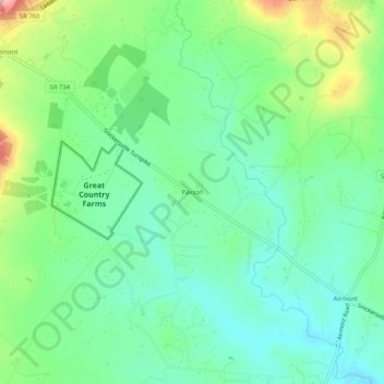 Paxson topographic map, elevation, terrain