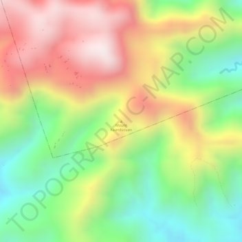Mount Kaanducuan topographic map, elevation, terrain