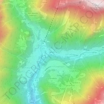 Vassalini topographic map, elevation, terrain