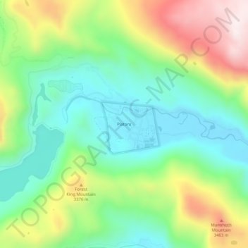 Platoro topographic map, elevation, terrain