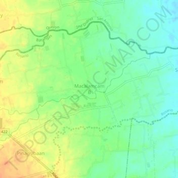 Macalamcam B topographic map, elevation, terrain
