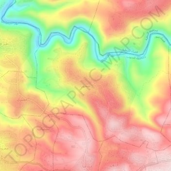 Shehour topographic map, elevation, terrain