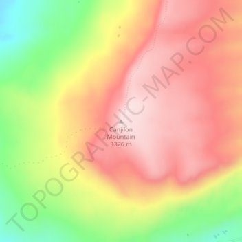 Canjilon Mountain topographic map, elevation, terrain