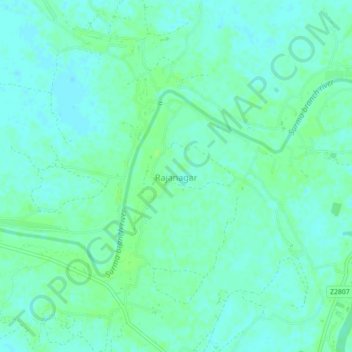 Rajanagar topographic map, elevation, terrain