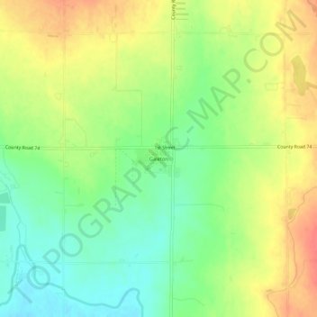 Galeton topographic map, elevation, terrain